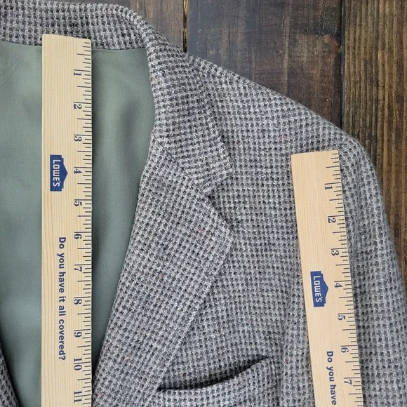 VTG Levi's Stratus Men's Tweed Sport Coat Blazer‎ Two Button Brown Wool Size 44L